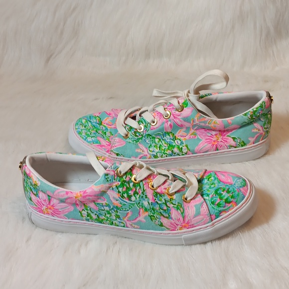 Lilly Pulitzer Abigail Sneaker Sz 10M - Picture 8 of 12